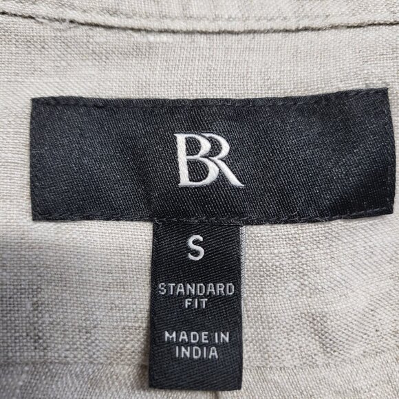 Banana Republic BR Mens Shirt 100% Linen Sze Small Button Up Long Sleeve Coastal - Picture 4 of 15